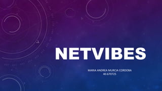 NETVIBES 
MARIA ANDREA MURCIA CORDOBA 
40.670725 
 