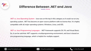 .Net vs JAVA: Which One To Choose In 2022 | PPT