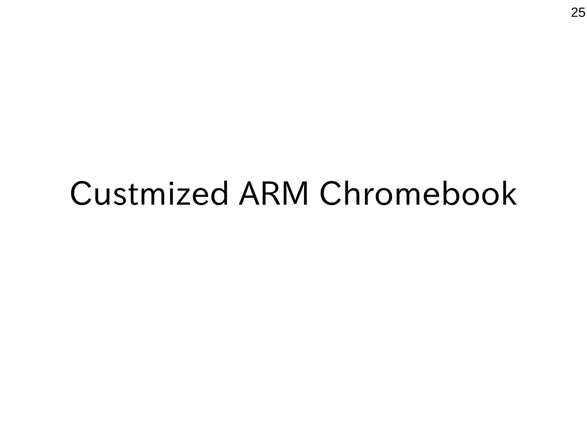 25 x８６ Qemu Emulation on ARM devices Cortex-A15 Tegra K-1 2.1GHz Core i5-2540M 2.60GHz Cortex-A15 Tegra K-1 2.1GHz Core i5-2540M 2.60GHz Acer Chromebook13 Qemu Win2000 HDBench4.6.1 CF-S10 Qemu Win2000 HDBench4.6.1 Acer Chromebook13 BOINC Benchmarck CF-S10 BOINC Benchmarck 0 5,000 10,000 15,000 20,000 25,000 30,000 35,000 40,000 1,301 4,062 914 2,941 12,119 35,526 6,118 8,064 floating point MIPS (Whetstone) per CPU integer MIPS (Dhrystone) per CPU Qemu WIndows2000 HDBench BOINC Bench Windows98、2000 on ARM chromebook ● You can use the x86 emulator will be like can be moved and Wine Windows apps and Steam and Skype. ● The x86 emulator also works such as Windows and NetBSD. TegraK-1 in Using Qemu Pentium2 266MHz equivalent Win98 is in HDBench, it was to use and Pentium4 1.8GHz equivalent to ExaGear-Desktop. ● In ARM Devices,Qemu is ｘ86：ARM=３：１ (proportional to the floating point?) ARM x86ARM x86 NetBSD Teokure Live Image on ARM chromebook 