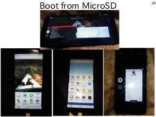 28
Boot from MicroSD
 