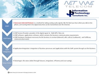 Netwave Telecom & JP Information Technology Consultants Inc.2010  