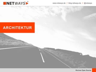 www.netways.de // blog.netways.de // @netways
We love Open Source
ARCHITEKTUR
 
