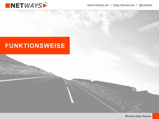 www.netways.de // blog.netways.de // @netways
We love Open Source
FUNKTIONSWEISE
 
