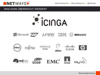 www.netways.de // blog.netways.de // @netways
We love Open Source
WAS KANN ÜBERWACHT WERDEN?
 