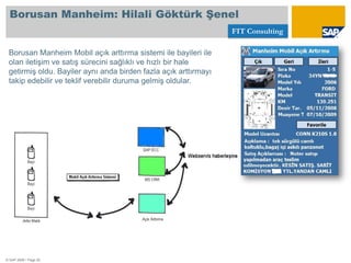 FIT Netweaver Kullanarak Sunduğu Servisler© SAP 2008 / Page 6eSOA