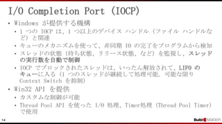 .NET Web プログラミングにおける非同期 IO のすべて (Build Insider OFFLINE) | PPTX