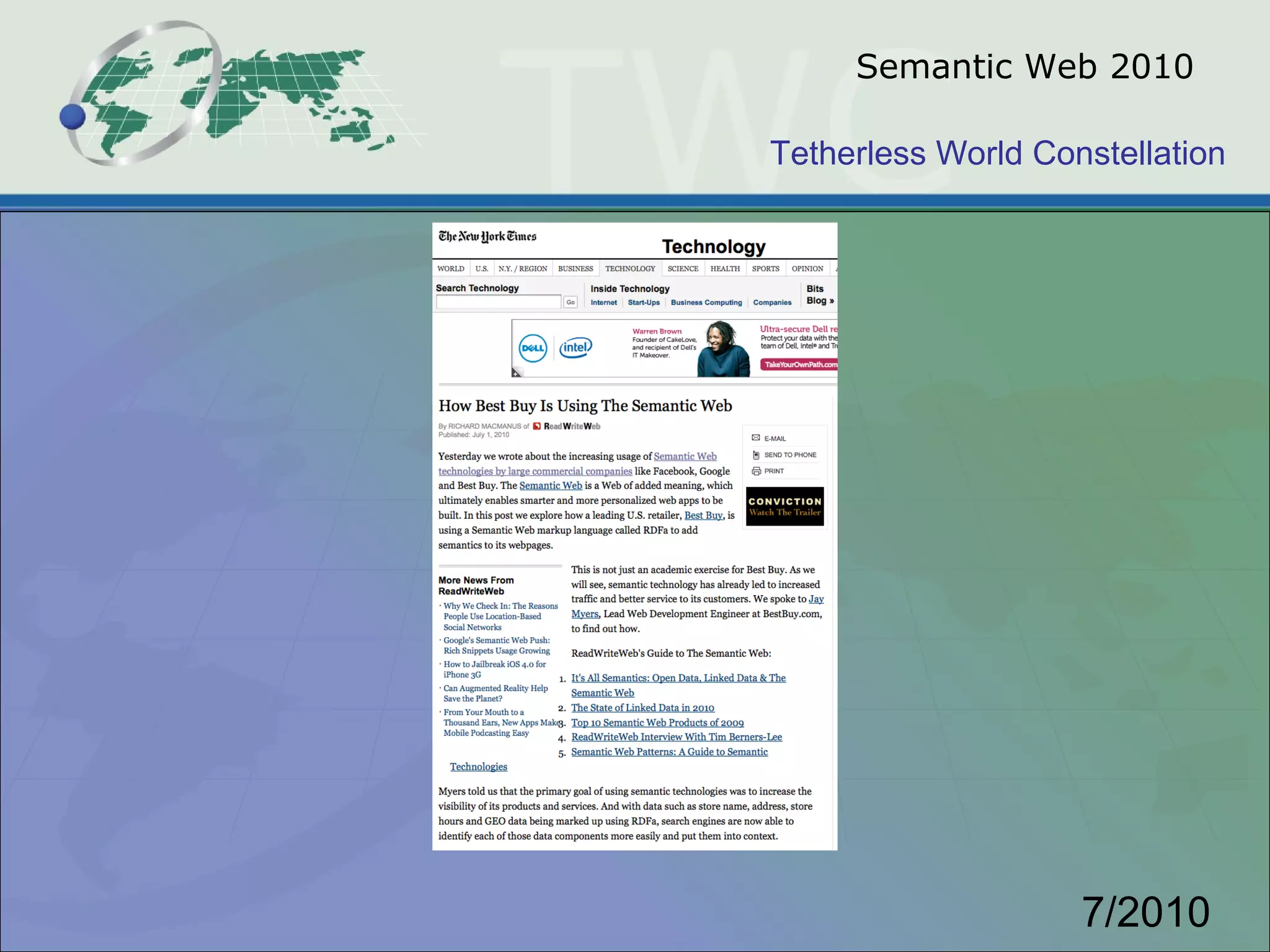 Semantic Web 2010 7/2010 