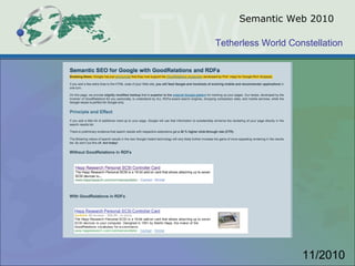 Semantic Web 2010 11/2010 