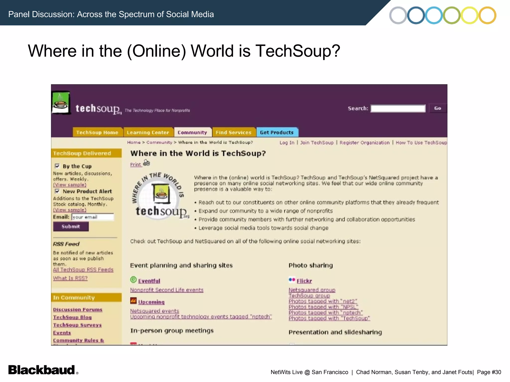 Where in the (Online) World is TechSoup? 