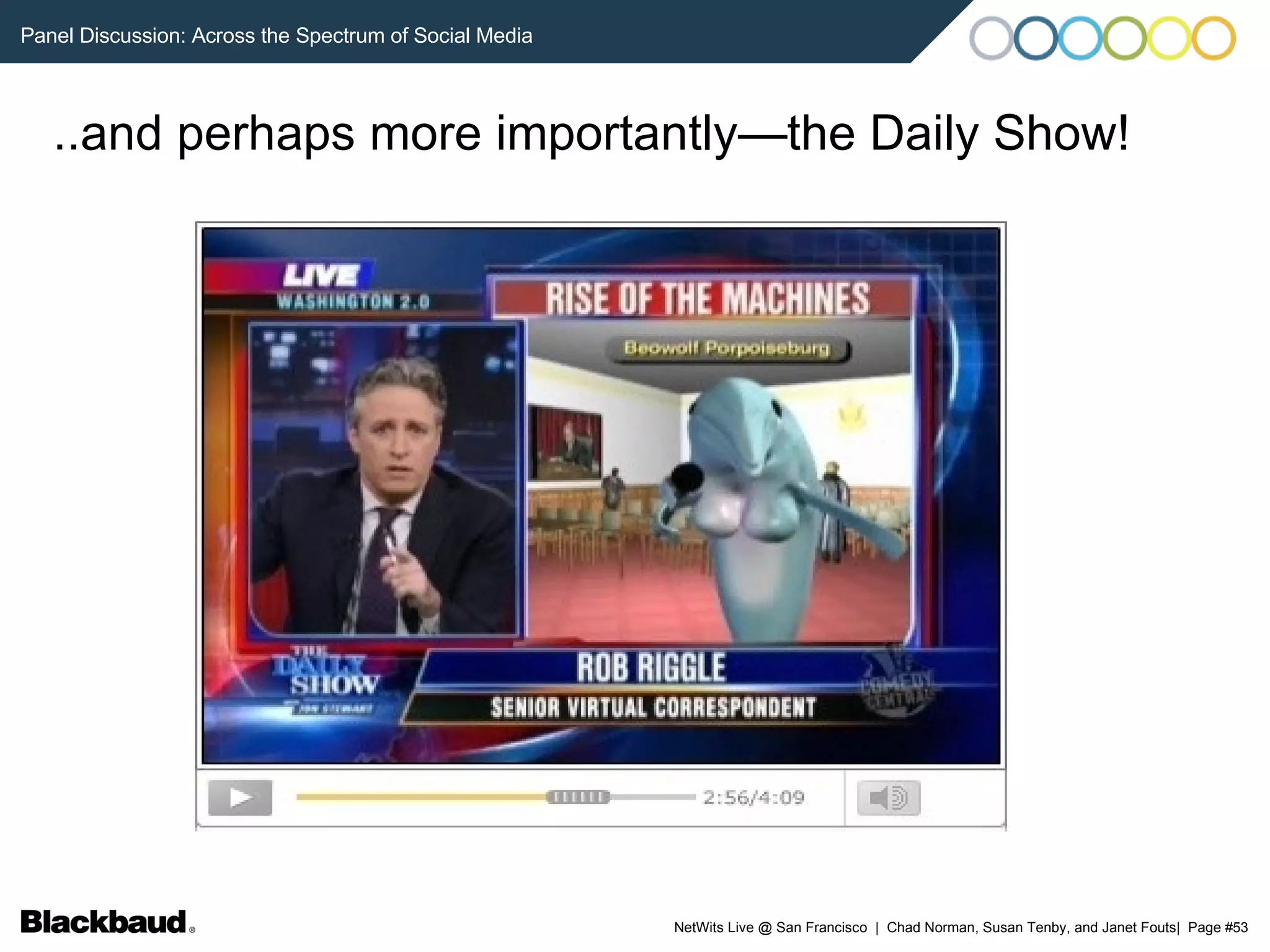 ..and perhaps more importantly—the Daily Show! 