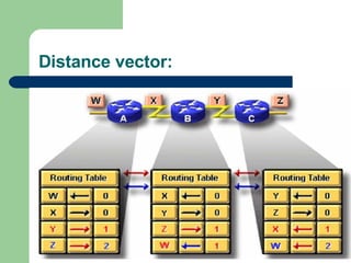 Distance vector: 