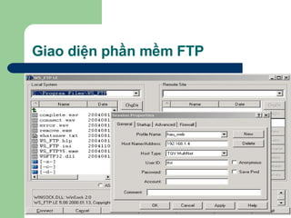 Giao diện phần mềm FTP 