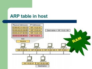 ARP table in host 