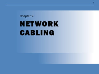 1




Chapter 2

NET WORK
CABLING
 