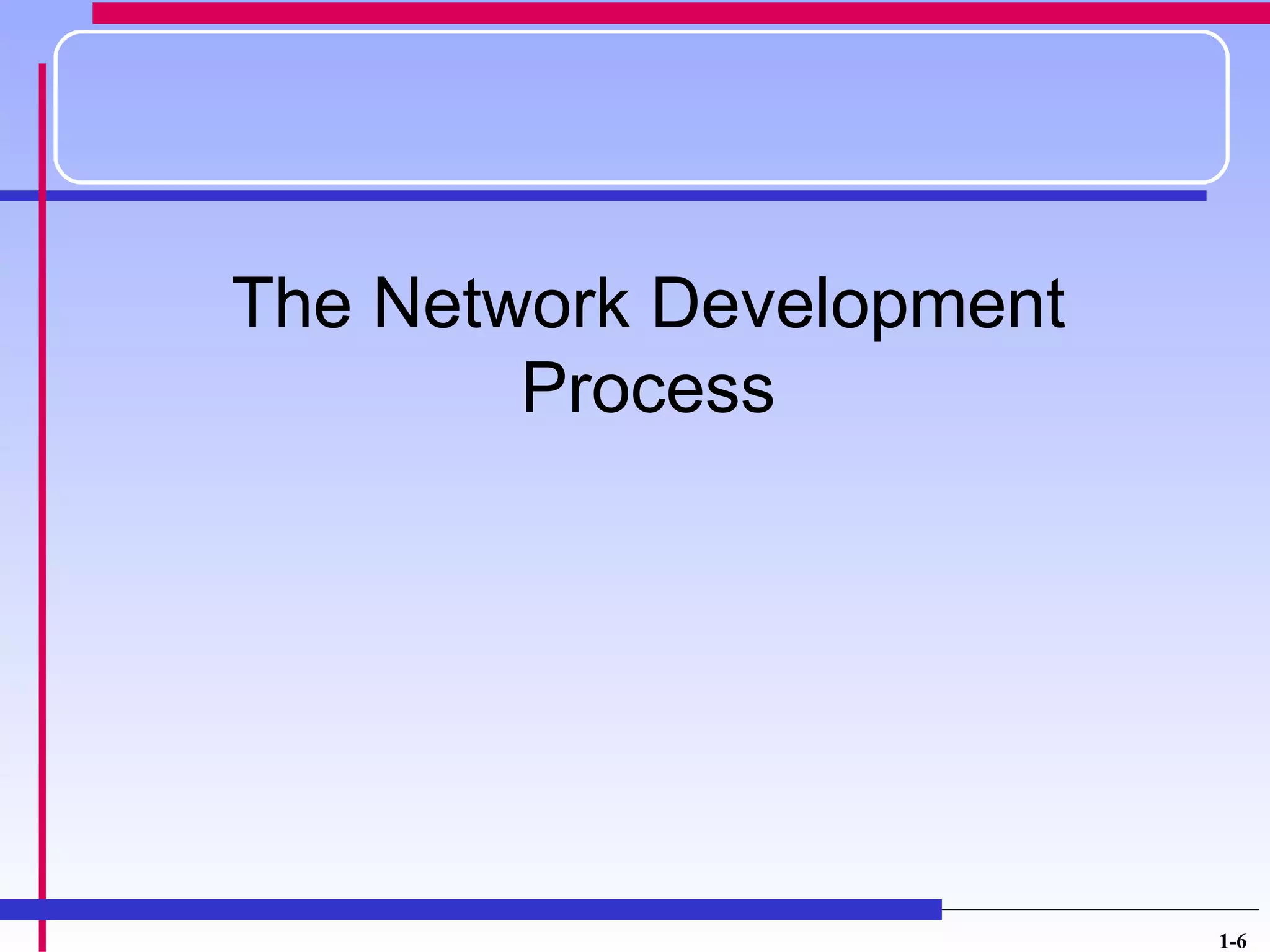 The Network Development
        Process




                          1-6
 