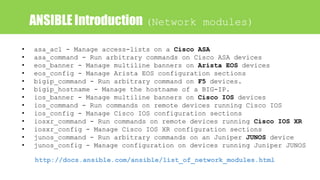 Network Automation (NetDevOps) with Ansible | PDF