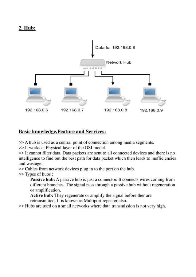 Study of Network Devices | PDF