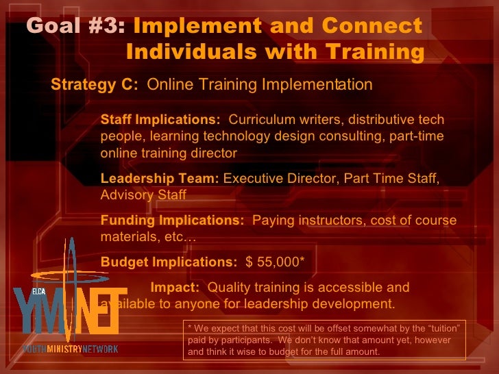 Network Goals and Strategies