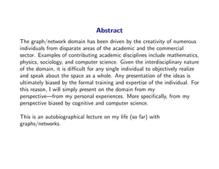 A Perspective on Graph Theory and Network Science