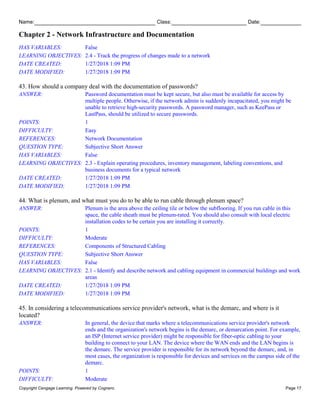 Network+ Guide to Networks 8th Edition West Test Bank | PDF | Computer ...