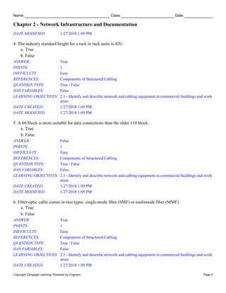 Network+ Guide to Networks 8th Edition West Test Bank | PDF | Computer ...