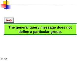 21.37
The general query message does not
define a particular group.
Note
 