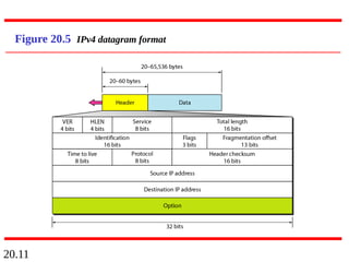 20.11
Figure 20.5 IPv4 datagram format
 