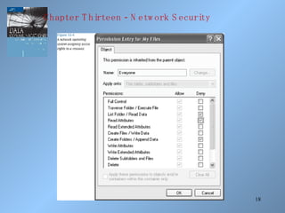 Chapter Thirteen - Network Security 