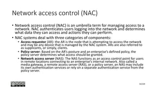 Nac Definition Network Security Fundamentals | PDF