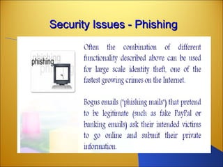 Security Issues - PhishingSecurity Issues - Phishing
 