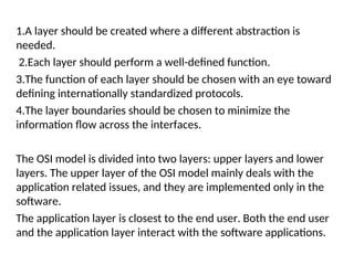 Two Layer Divided Comprehensive Overview of Network Topologies and OSI Model Layers | PPT