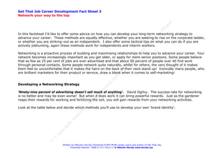 Job Hunting - How to boost your chances by building your network