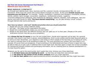 Job Hunting - How to boost your chances by building your network