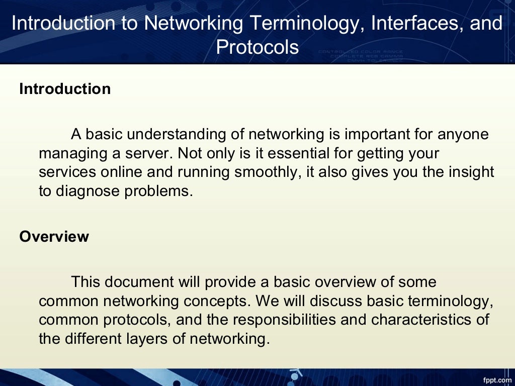Network administration and Management