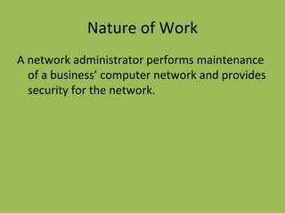 Network Administrator | PPT