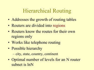 Continent Router NetworkAlgorithms.ppt
