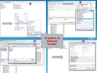 1
2
3 4
Creation of
address
locater
 
