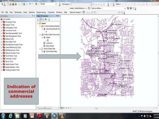 Indication of
commercial
addresses
 