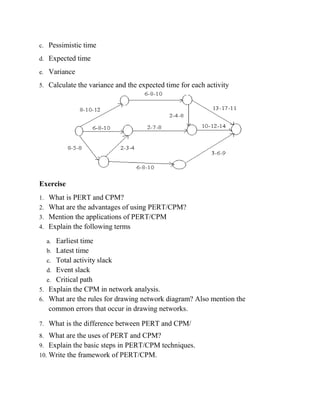Network analysis cpm module3 | PDF