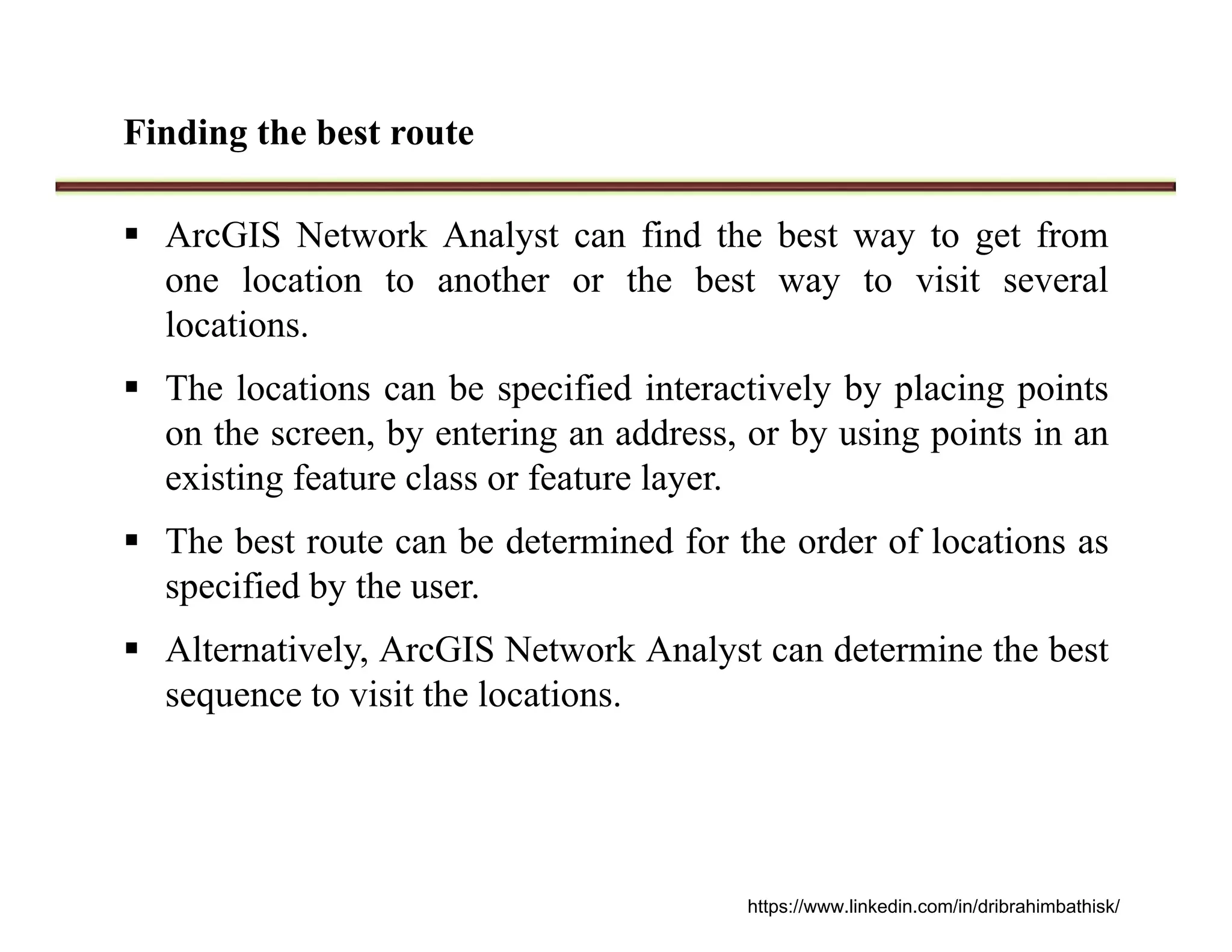 Network analysis in gis , part 4 transportation networks | PDF