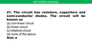 Network Theory Part 1 questions and answers for interviews, campus ...