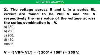 Network Theory Part 1 questions and answers for interviews, campus ...
