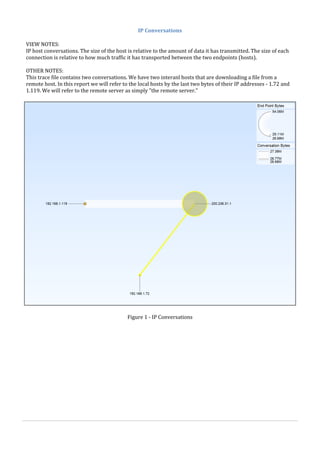Sample Network Analysis Report based on Wireshark Analysis | PDF