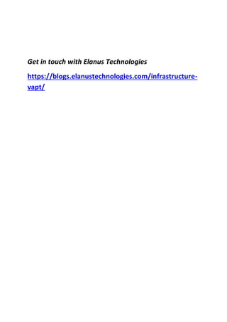 Infrastructure & Network Vulnerability Assessment and Penetration ...