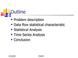 Network anomaly detection based on statistical | PPT