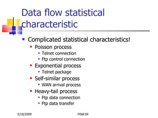 Network anomaly detection based on statistical | PPT