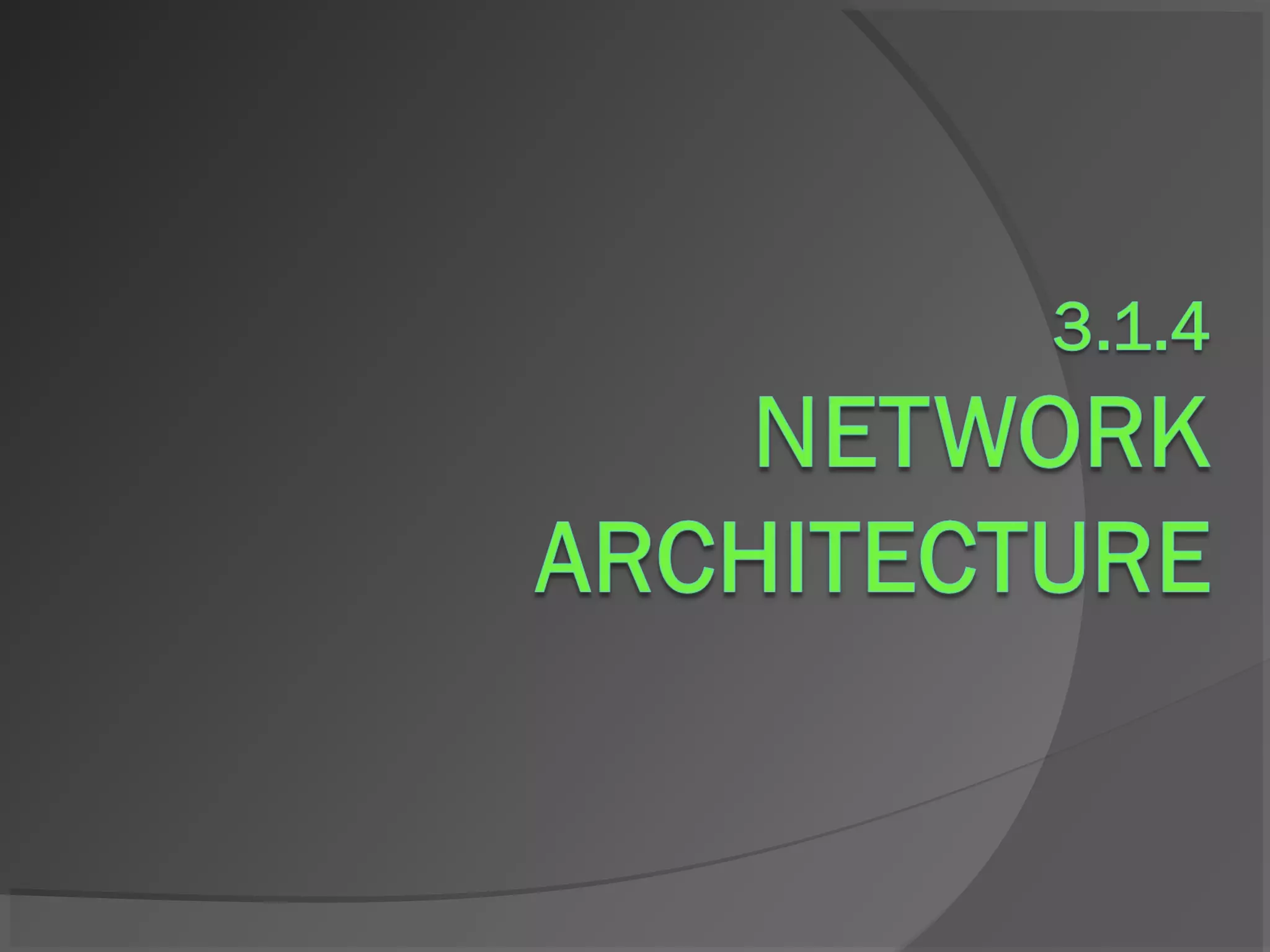 Network architecture | PPT