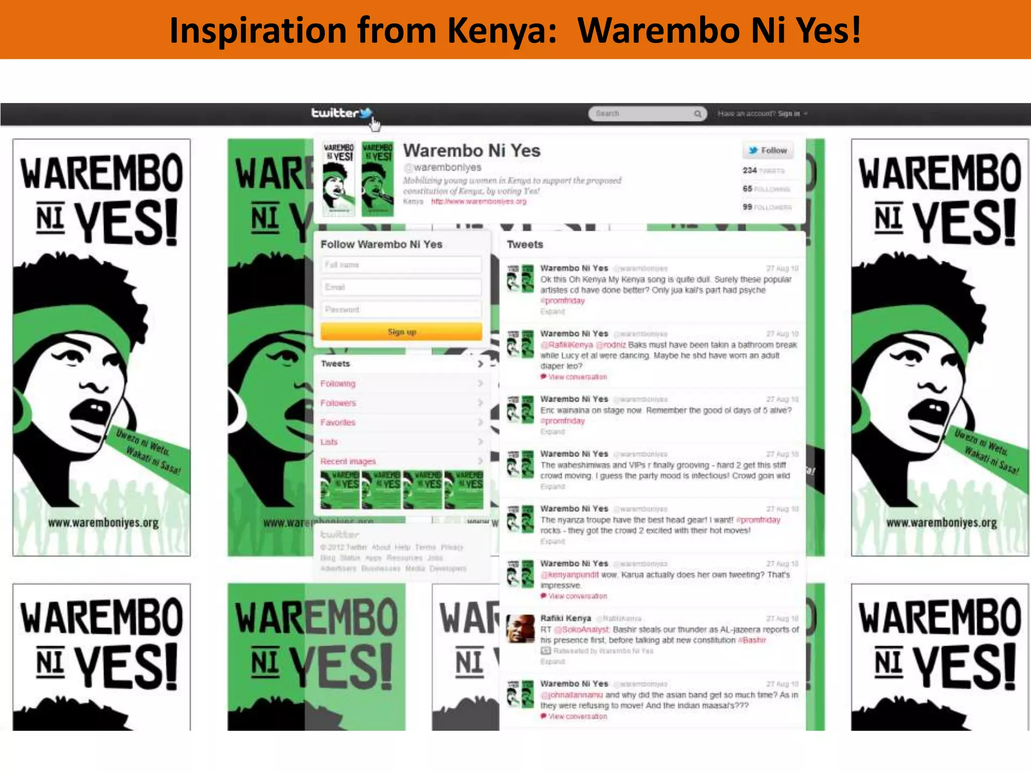 Inspiration from Kenya: Warembo Ni Yes!
 