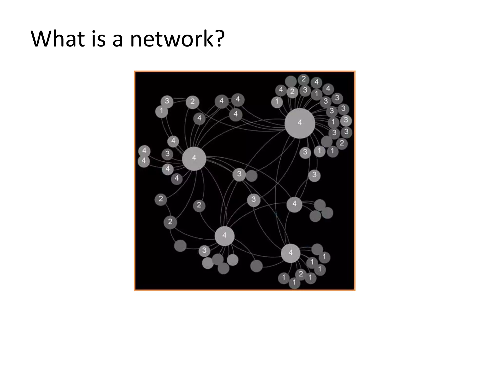 What is a network?
 