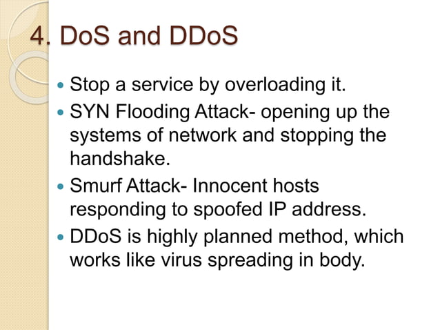 Network Attacks and Countermeasures | PPTX